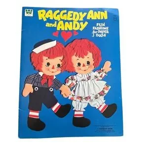 Andy Fun Whitman | Toys | Vintage 974 Raggedy Ann And Andy Fun Fashions Paper ...